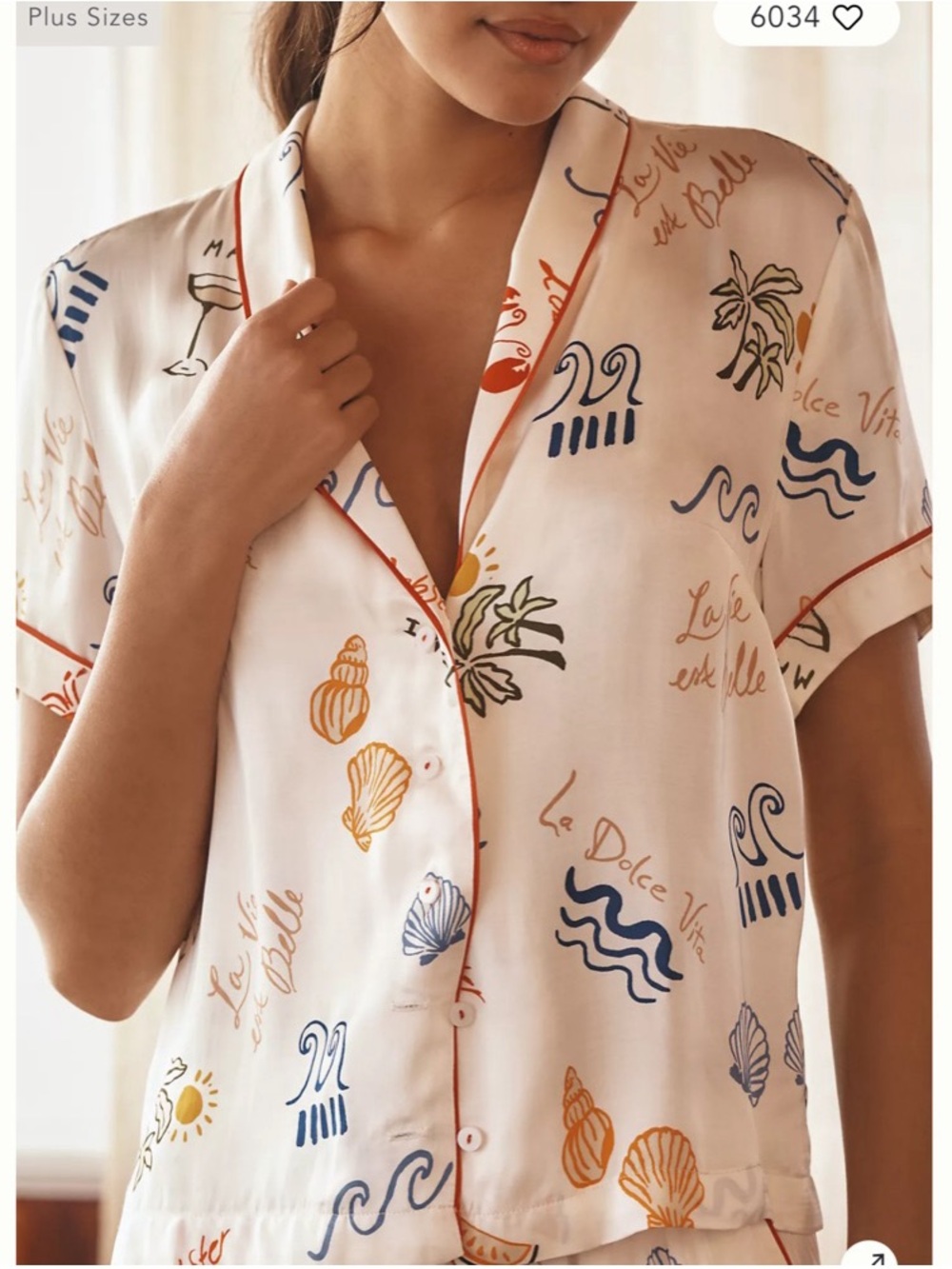 Anthropologie La Dolce Vita PJ set NWOT